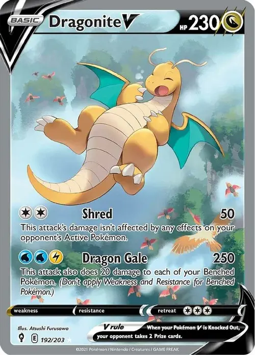 Dragonite V (Alternate Full Art) card art