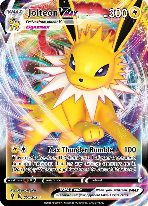 Jolteon VMAX card art