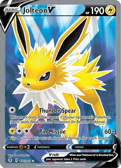 Jolteon V (Full Art) card art