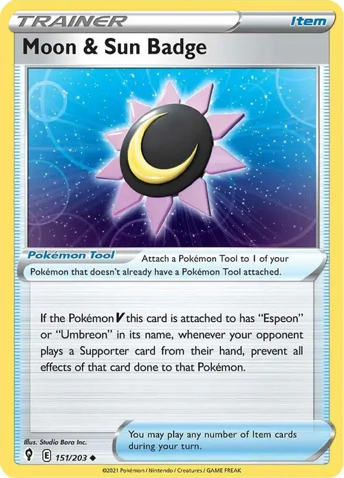 Moon & Sun Badge card art