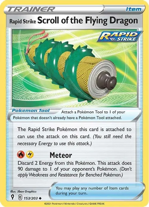 Rapid Strike Scroll of the Flying Dragon card art