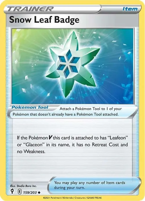 Snow Leaf Badge card art