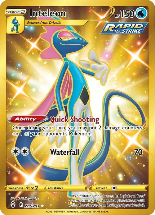 Inteleon (Secret) card art