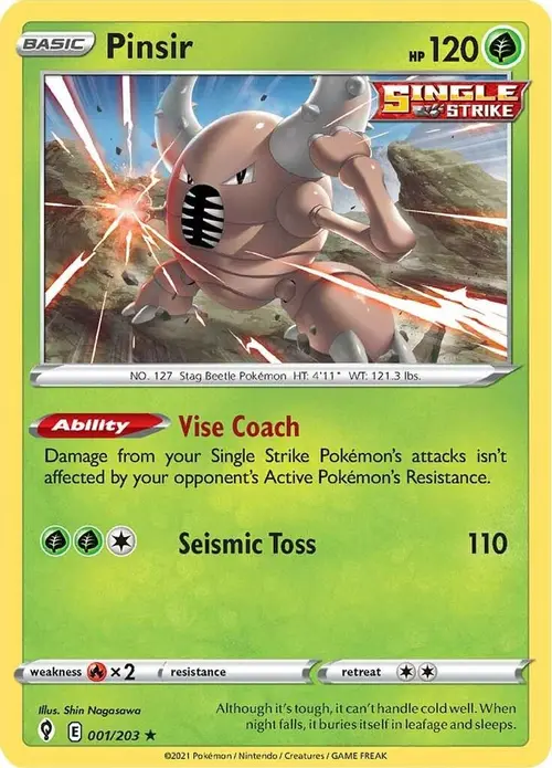 Pinsir card art
