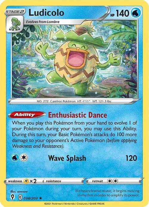 Ludicolo card art