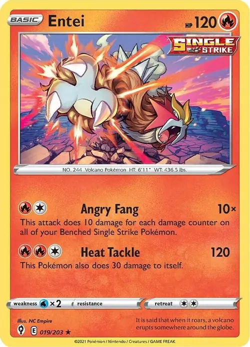 Entei card art