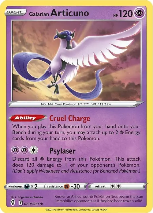 Galarian Articuno card art