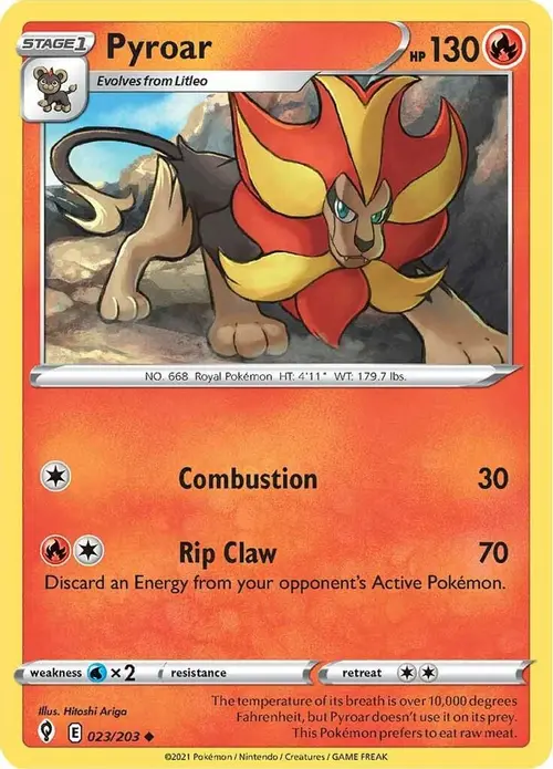 Pyroar card art