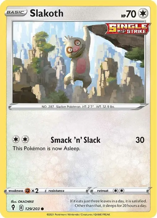 Slakoth card art