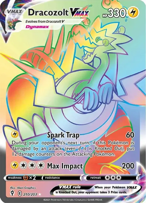 Dracozolt VMAX (Secret) card art