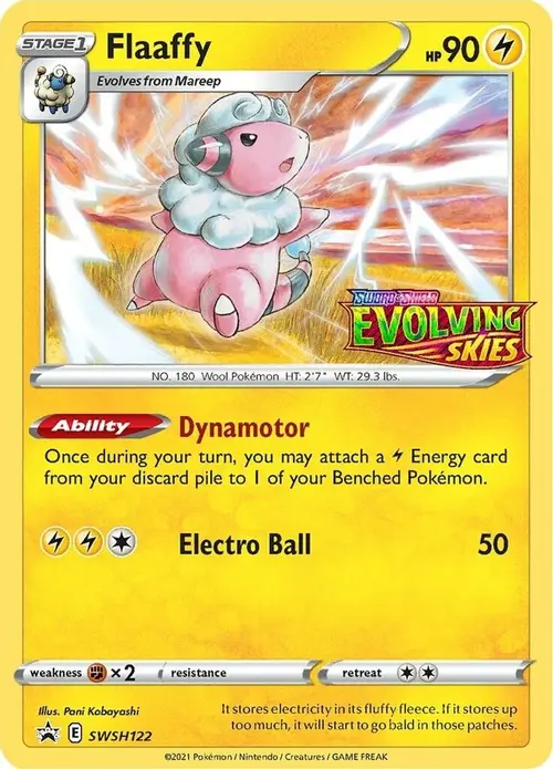 Flaaffy - SWSH122 (Prerelease) card art