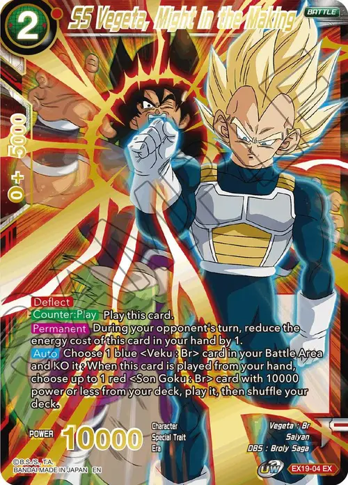 SS Vegeta, Might in the Making card art