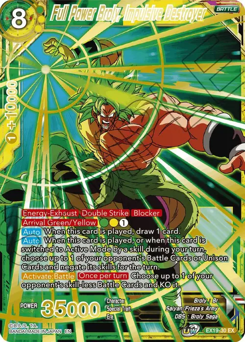 Full Power Broly, Impulsive Destroyer card art