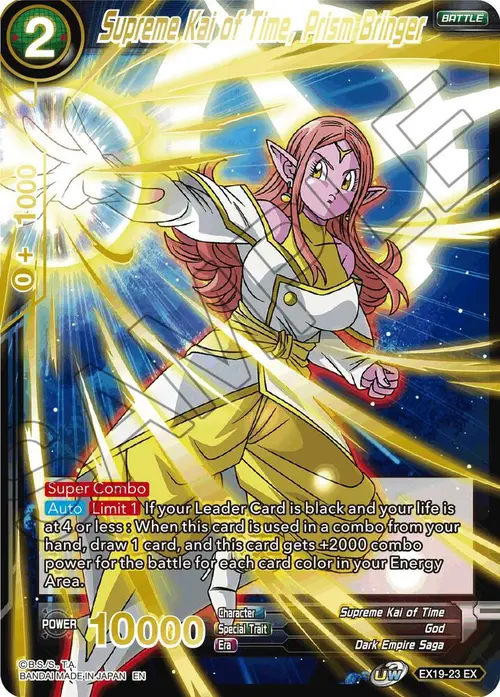 Supreme Kai of Time, Prism Bringer card art