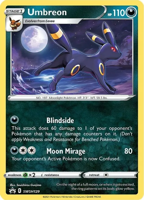 Umbreon - SWSH129 card art