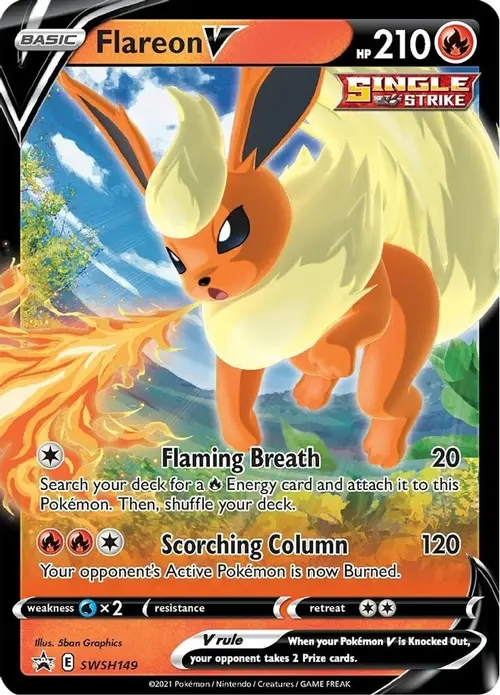 Flareon V - SWSH149 card art