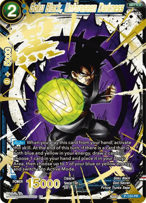 Goku Black, Unforeseen Darkness (Alternate Art) card art