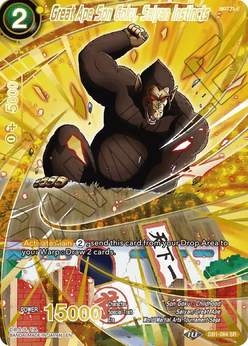 Great Ape Son Goku, Saiyan Instincts (Alternate Art) card art