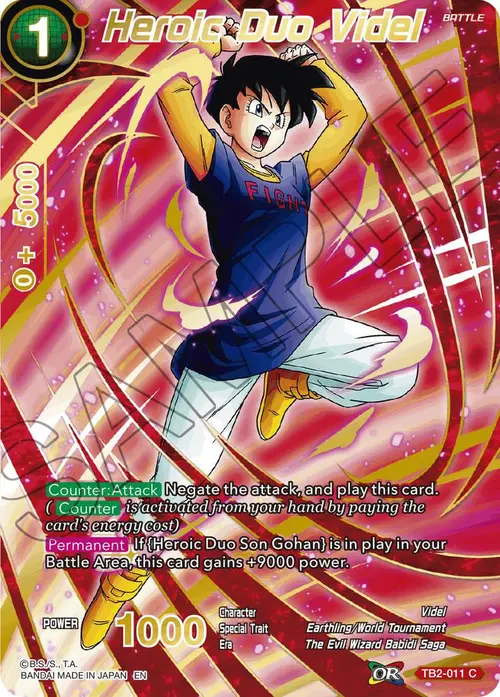 Heroic Duo Videl (Alternate Art) card art
