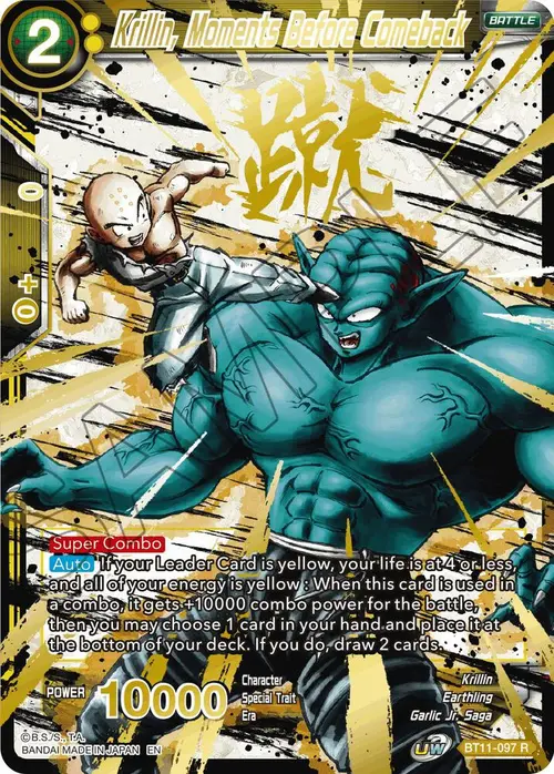 Krillin, Moments Before Comeback (Alternate Art) card art