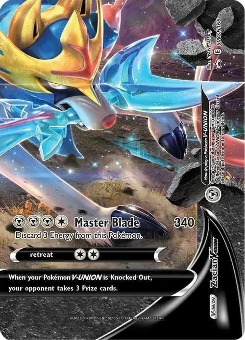 Zacian V-UNION - SWSH166 card art