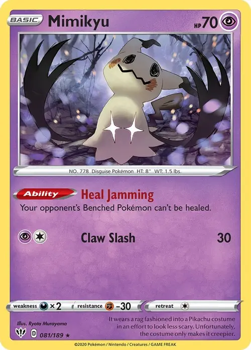 Mimikyu - 081/189 (Cosmos Holo) card art