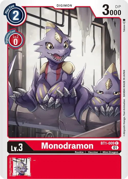 Monodramon - BT1-009 (Alternate Art) card art