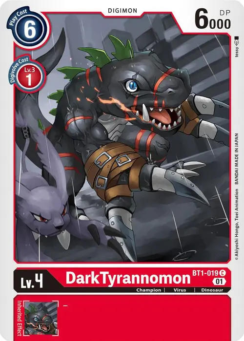 DarkTyrannomon - BT1-019 (Alternate Art) card art