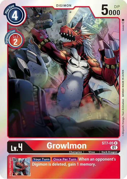 Growlmon card art