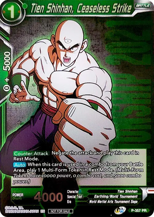 Tien Shinhan, Ceaseless Strike (Championship Pack 2021 Vol.3) card art