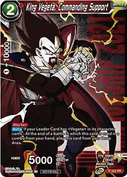 King Vegeta, Commanding Support (Championship Pack 2021 Vol.3) (Winner Gold Stamped) card art