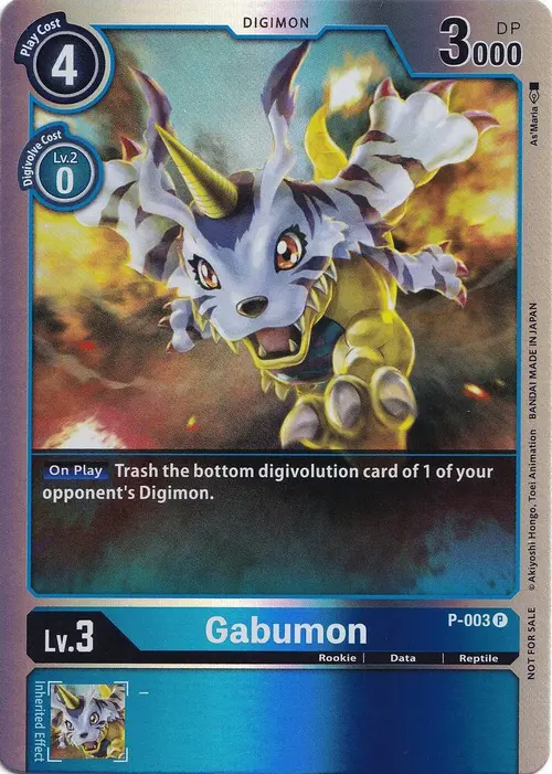 Gabumon - P-003 (Rainbow Foil) card art