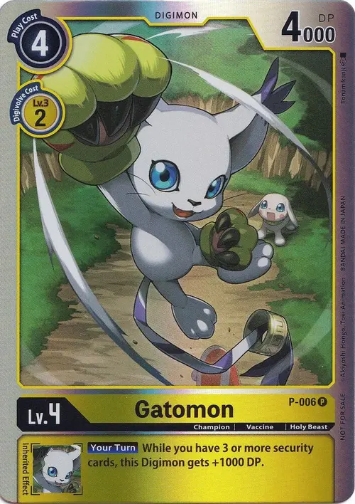 Gatomon - P-006 (Rainbow Foil) card art