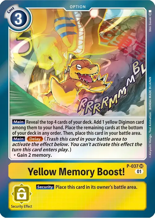 Yellow Memory Boost! card art
