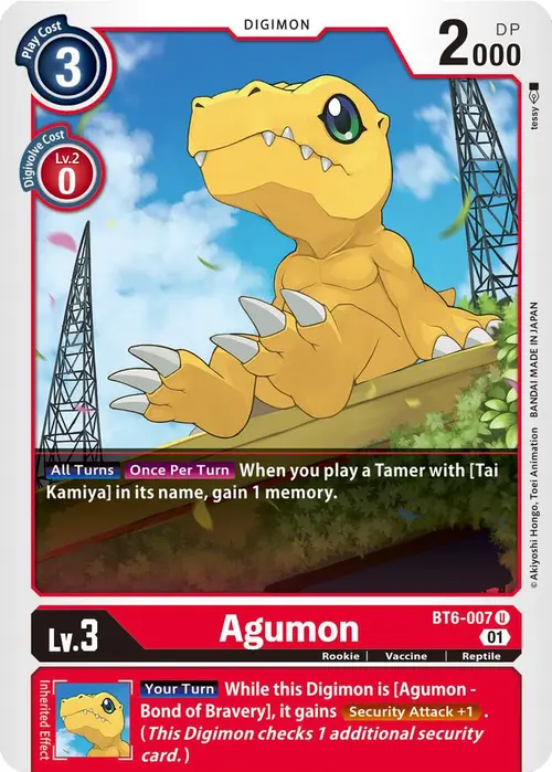 Agumon card art