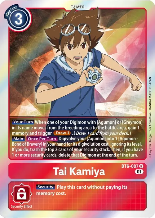 Tai Kamiya card art