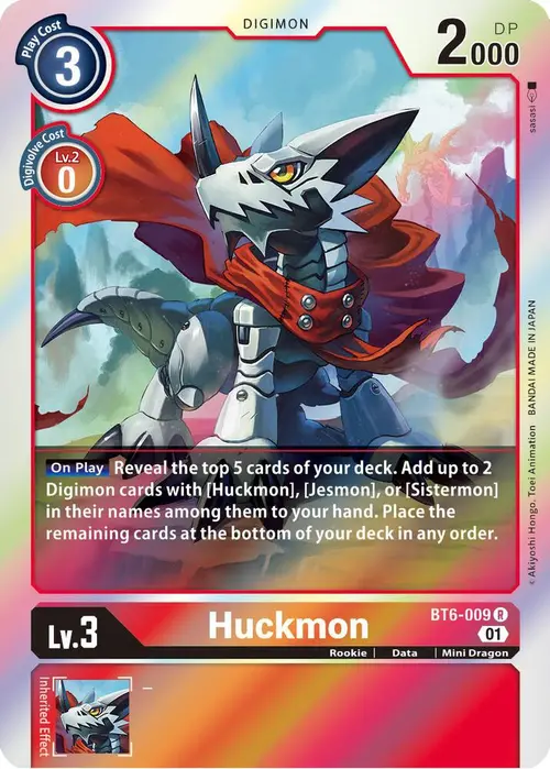 Huckmon card art