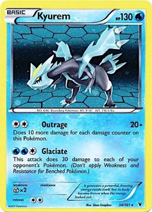 Kyurem - 34/101 (Cosmos Holo) card art