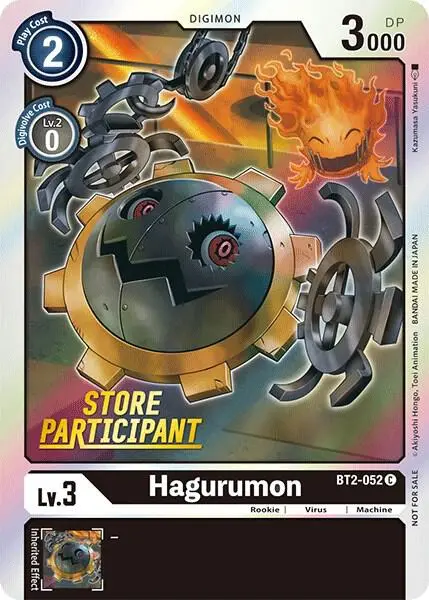 Hagurumon - BT2-052 (Store Participant) card art