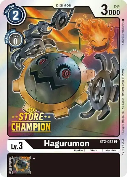 Hagurumon - BT2-052 (Store Champion) card art
