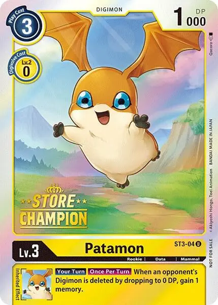 Patamon - ST3-04 (Store Champion) card art