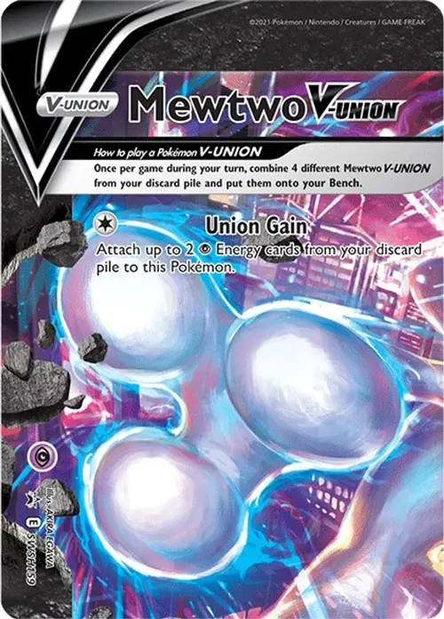 Mewtwo V-UNION - SWSH159 card art