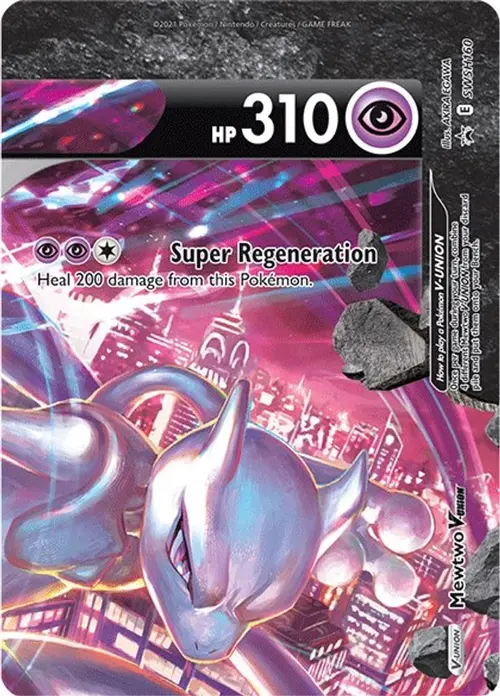 Mewtwo V-UNION - SWSH160 card art