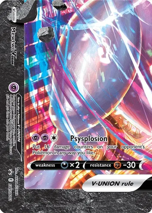 Mewtwo V-UNION - SWSH161 card art
