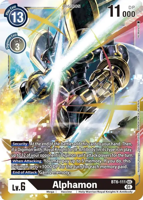 Alphamon card art