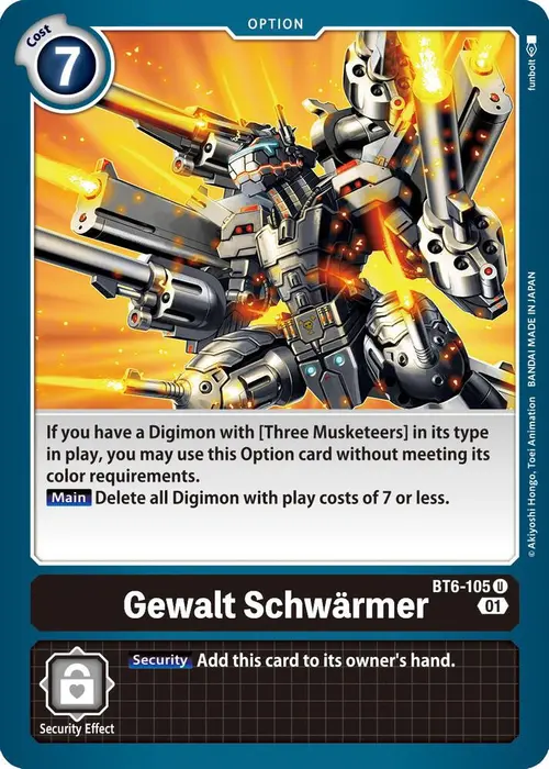 Gewalt Schwarmer card art
