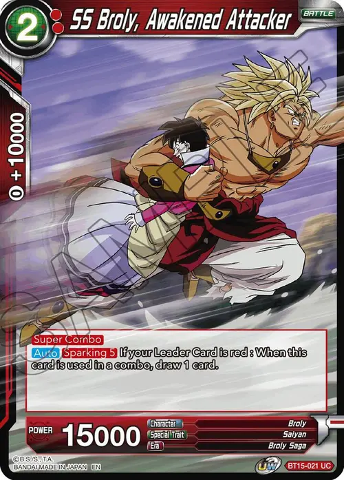 SS Broly, Awakened Attacker card art