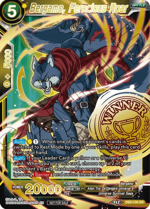 Bergamo, Ferocious Roar (Alternate Art Set 2021 Vol. 3) card art