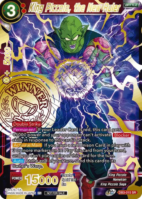 King Piccolo, the New Ruler (Alternate Art Set 2021 Vol. 3) card art