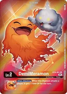 DemiMeramon (Box Topper) card art